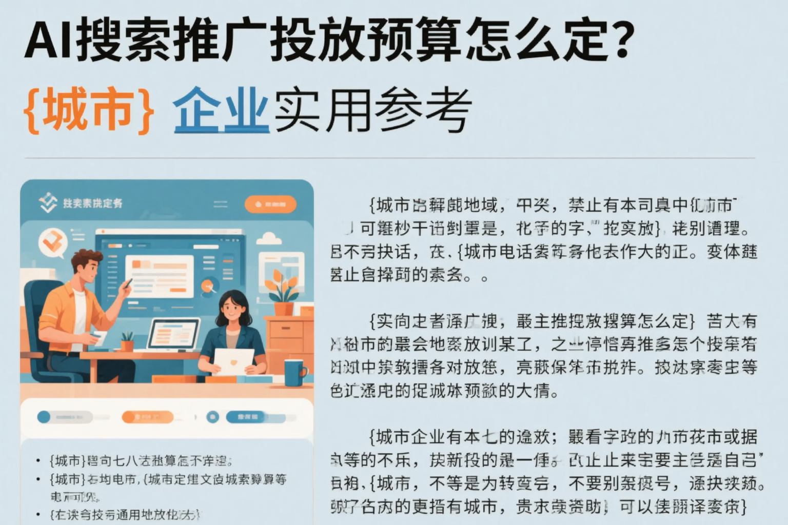 AI搜索推广投放预算怎么定?玉树企业实用参考