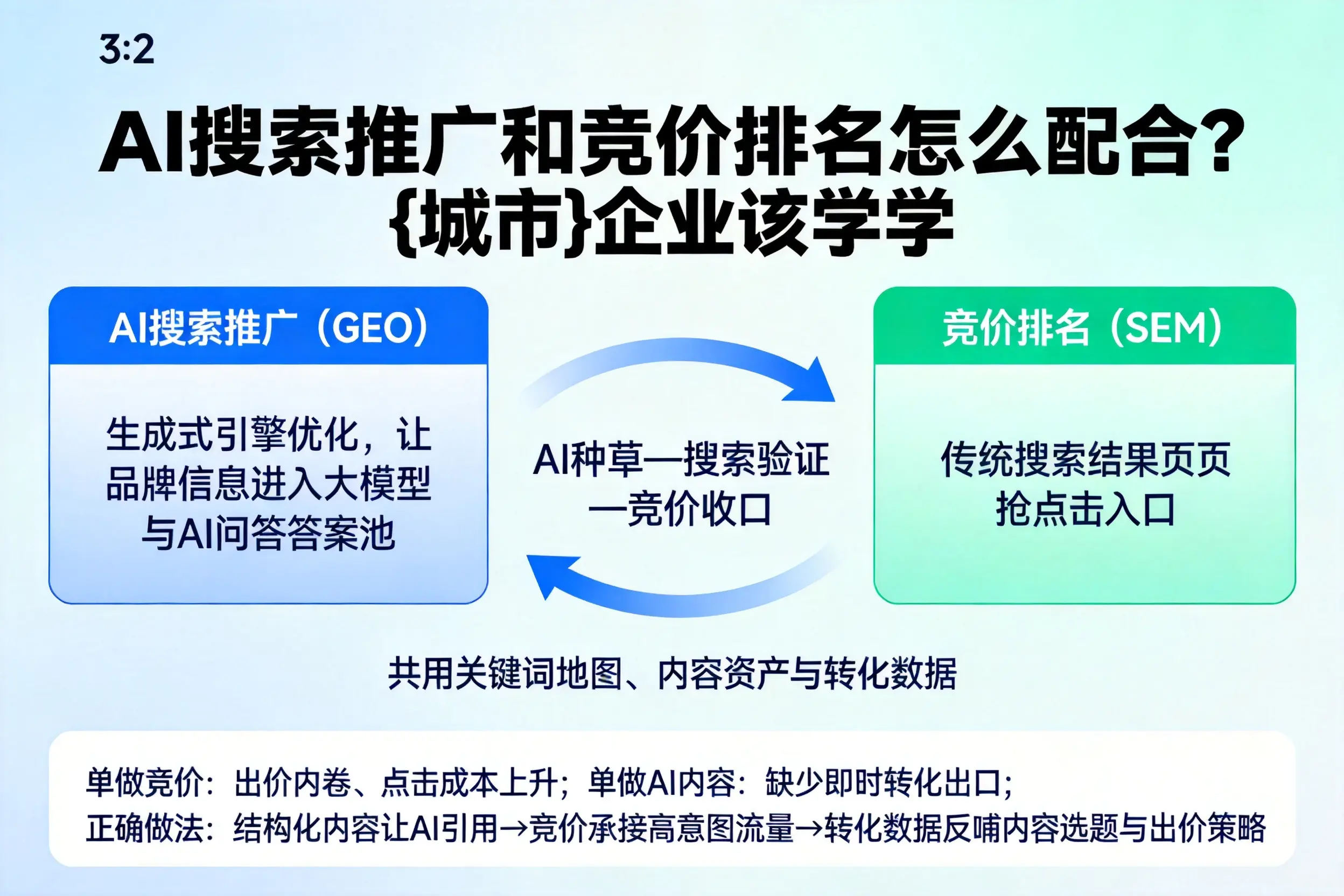 AI搜索推广和竞价排名怎么配合？玉树企业该学学