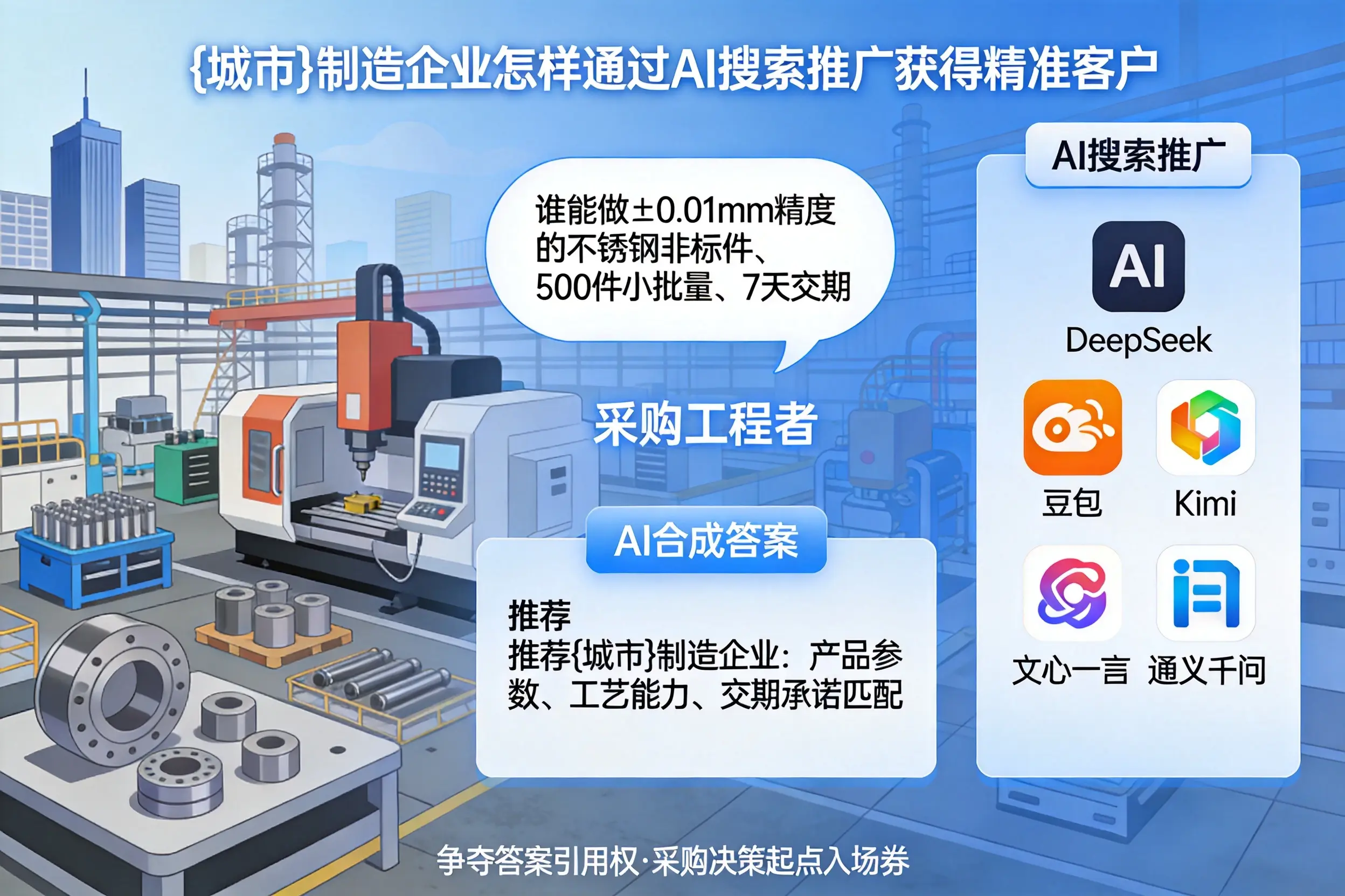 玉树制造企业怎样通过AI搜索推广获得精准客户
