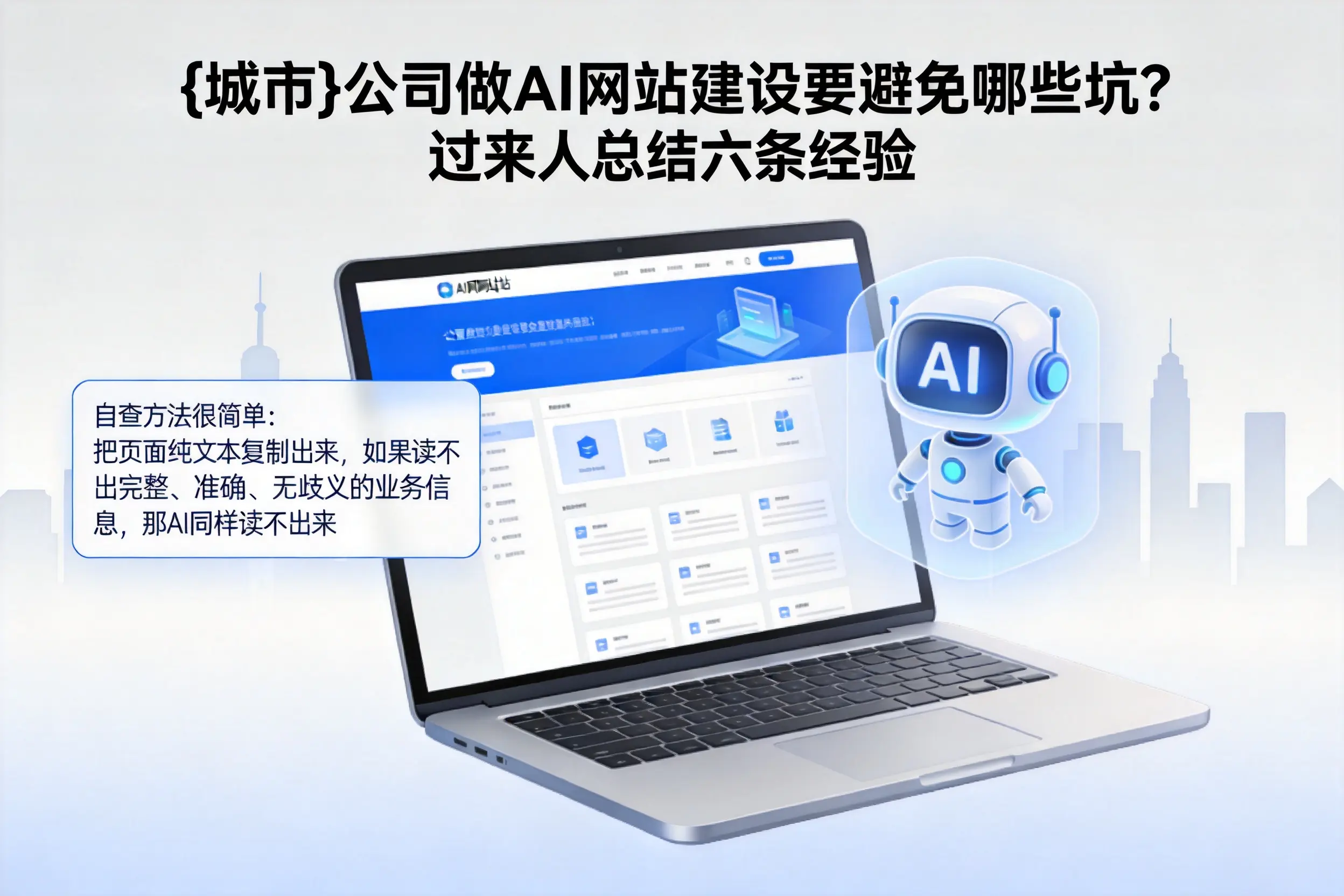 玉树公司做AI网站建设要避免哪些坑？过来人总结六条经验