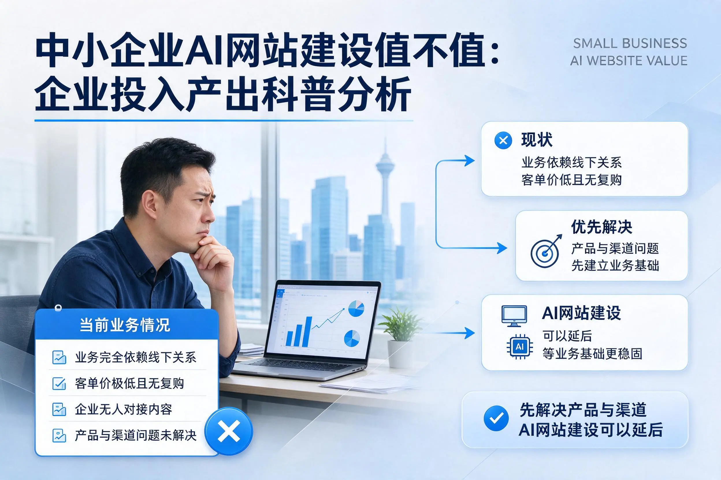 中小企业AI网站建设值不值:玉树企业投入产出科普分析