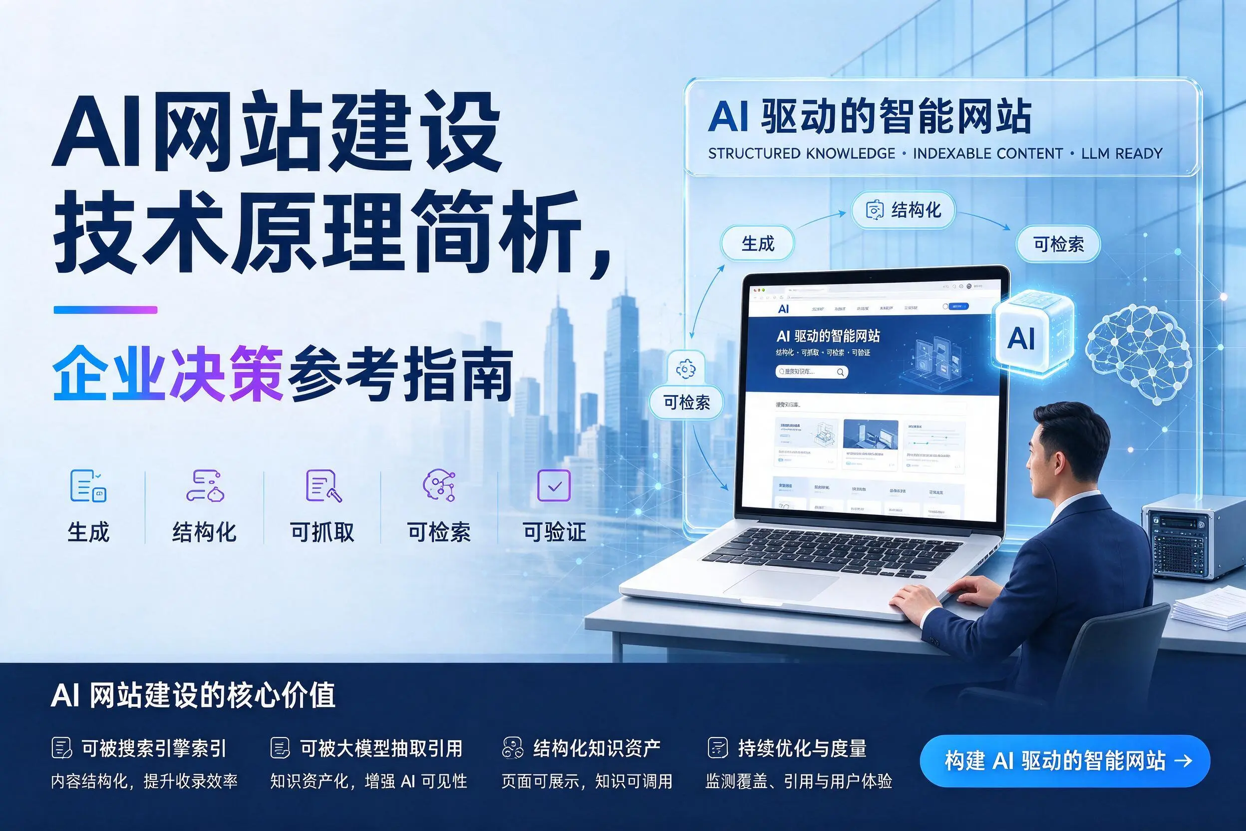 AI网站建设技术原理简析,玉树企业决策参考指南