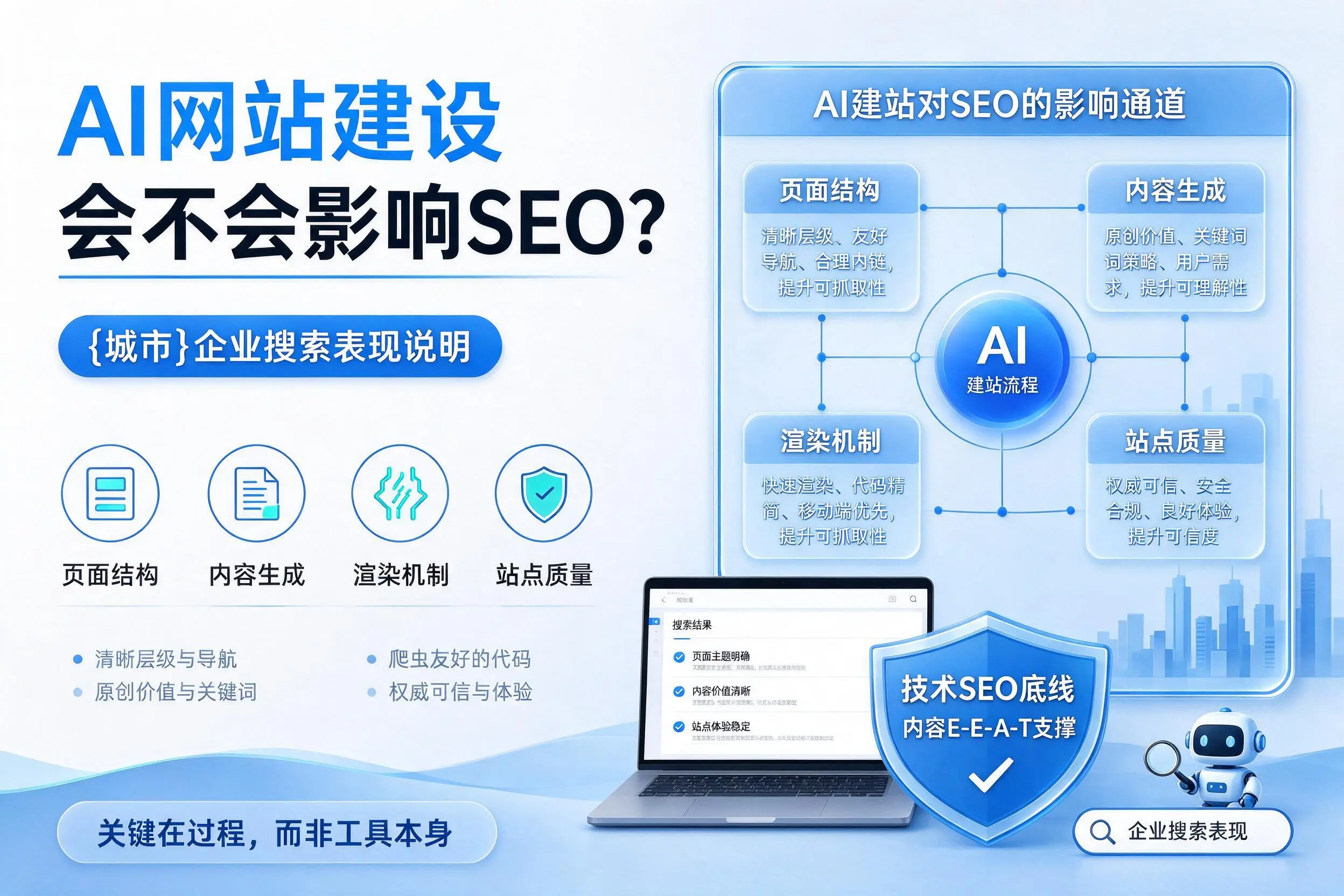 AI网站建设会不会影响SEO？玉树企业搜索表现说明