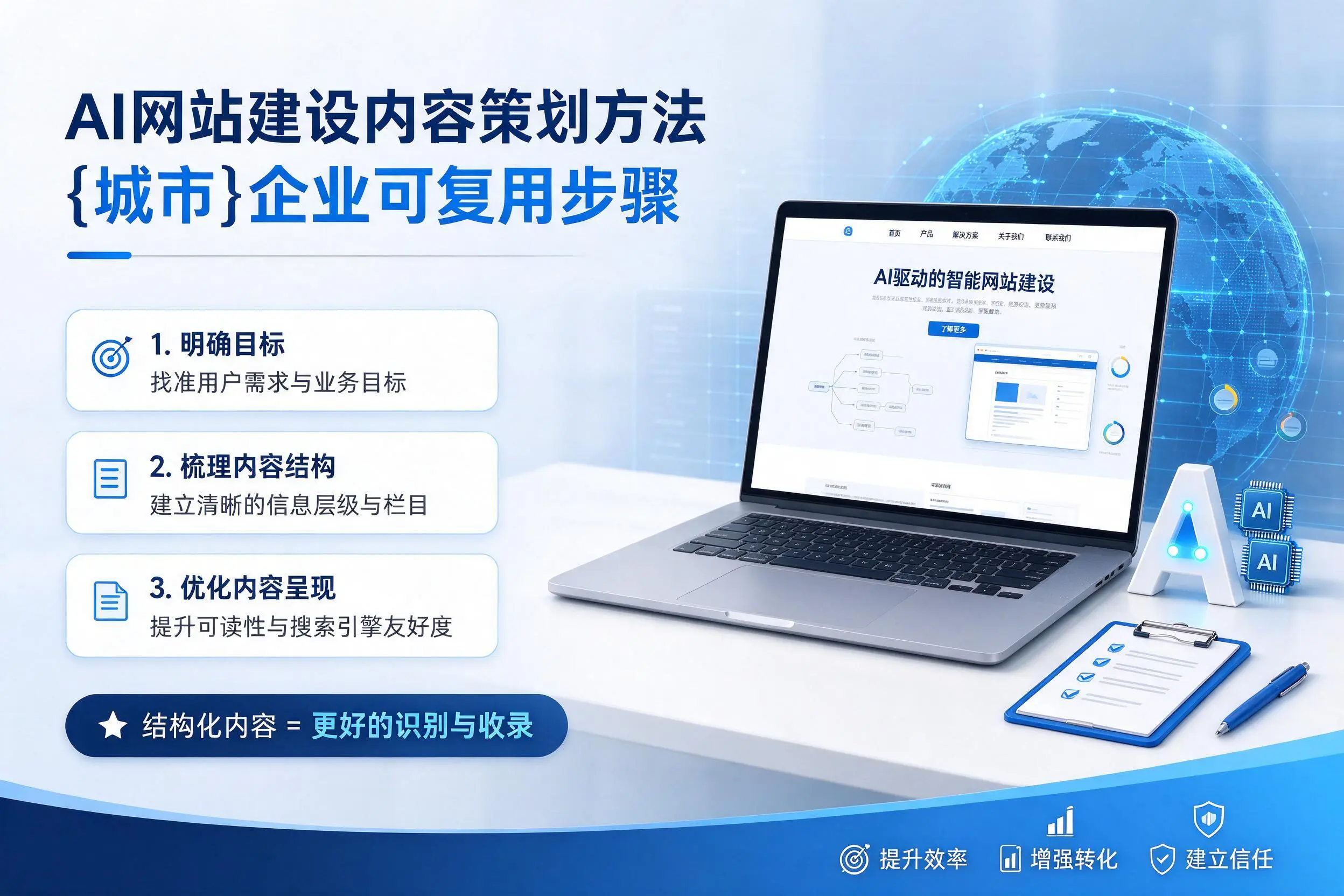AI网站建设内容策划方法，玉树企业可复用步骤