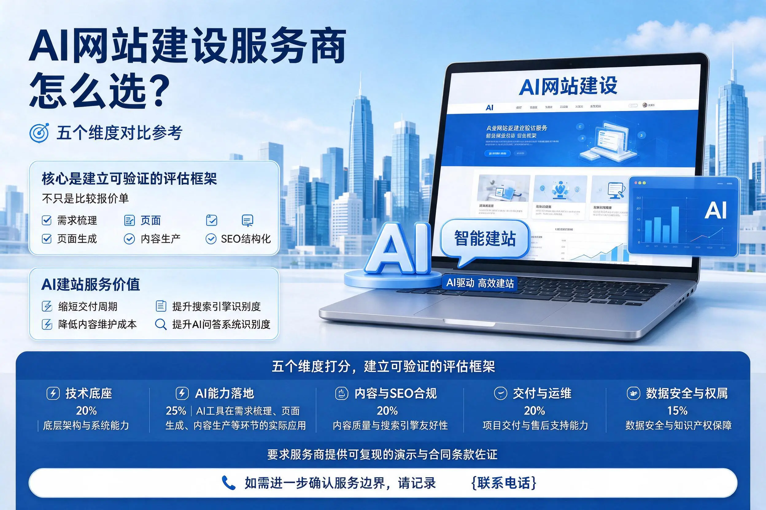 玉树AI网站建设服务商怎么选?五个维度对比参考