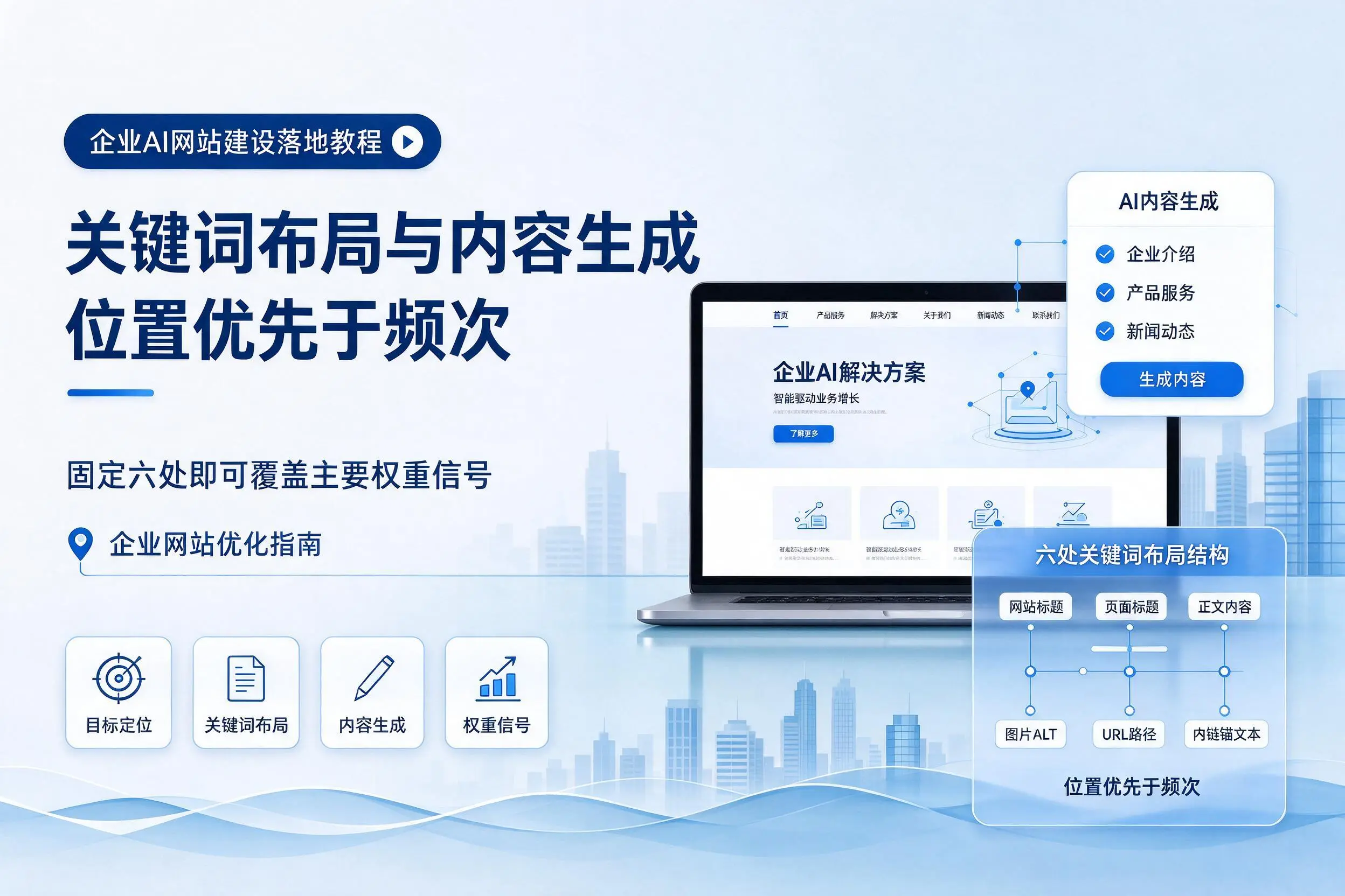玉树企业AI网站建设落地教程:关键词布局与内容生成
